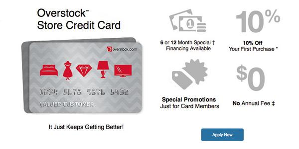 OverStock Store Rewards Credit Card
